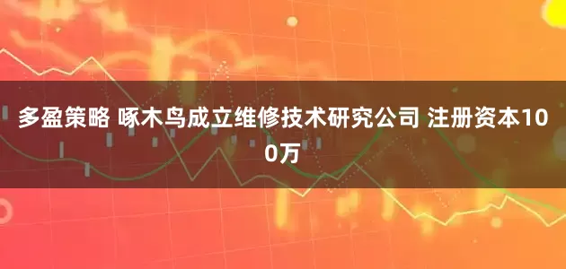 多盈策略 啄木鸟成立维修技术研究公司 注册资本100万